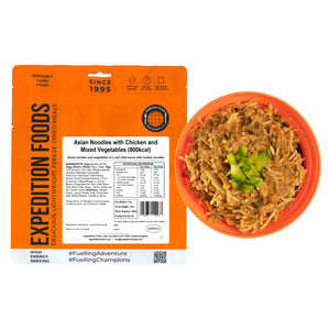 Expedition Foods Asian Noodles with Chicken and Mixed Vegetables (800kcal)