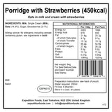 Expedition Foods Porridge with Strawberries (450kcal)