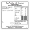 Expedition Foods Rice Pudding with Cinnamon (Breakfast/Dessert Range)