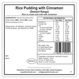 Expedition Foods Rice Pudding with Cinnamon (Breakfast/Dessert Range)
