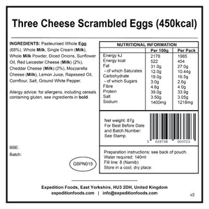 Expedition Foods Three Cheese Scrambled Eggs (450kcal)