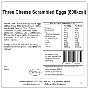 Expedition Foods Three Cheese Scrambled Eggs (800kcal)