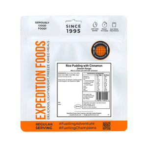 Expedition Foods Rice Pudding with Cinnamon (Breakfast/Dessert Range)