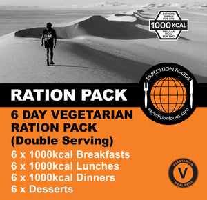 Expedition Foods 6 Day Vegetarian Ration Pack